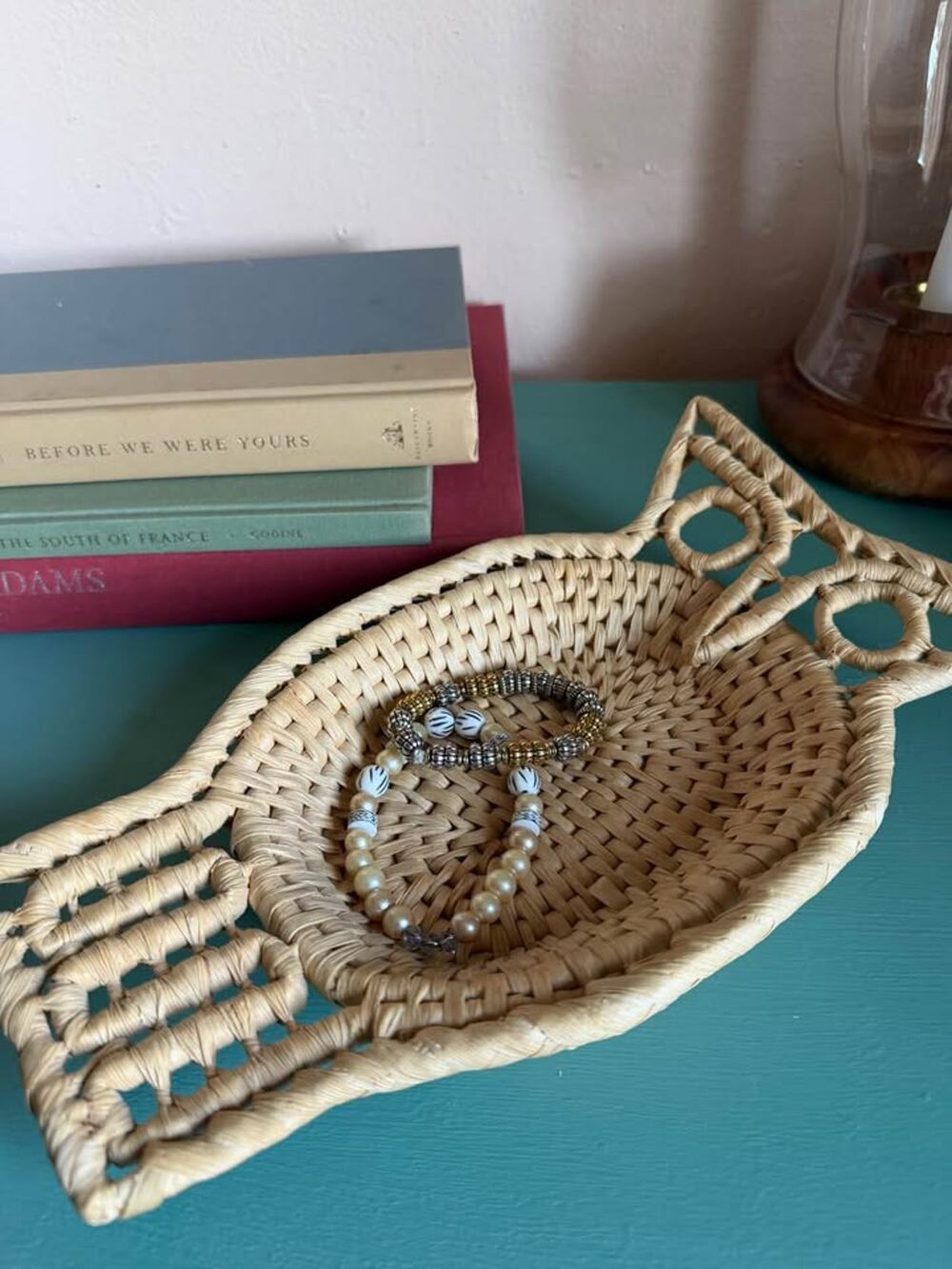Vintage Owl Wicker Catchall Basket Tray | Boho Wall Basket | Handwoven Owl Decor